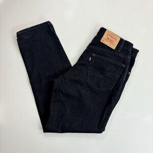 LEVI'S 550 Jeans VTG USA Made 34x32 Relaxed Fit Taper Leg EUC Dark Black